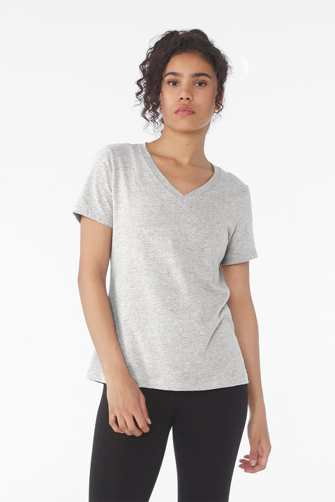 Bella+Canvas - Women’s Relaxed Jersey CVC V-Neck Tee