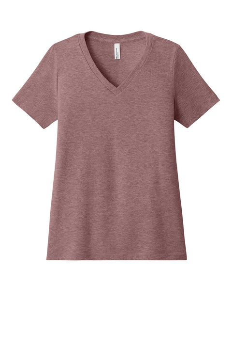 Bella+Canvas - Women’s Relaxed Jersey CVC V-Neck Tee