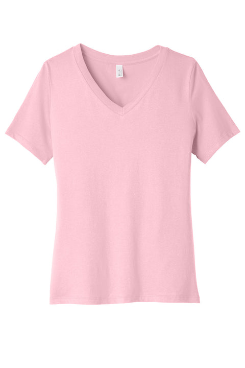 Bella+Canvas - Women’s Relaxed Jersey CVC V-Neck Tee