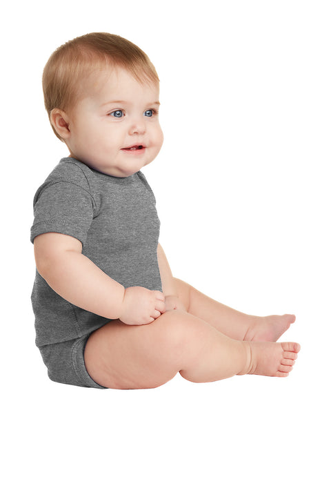 Rabbit Skins - Infant Short Sleeve Baby Rib Bodysuit